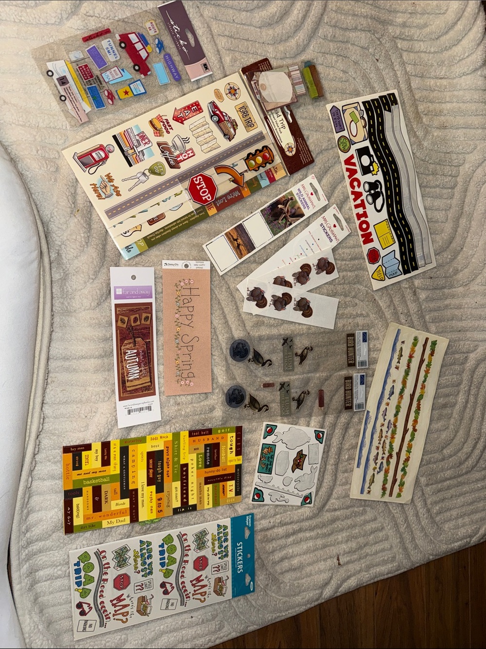 Y2K scrapbooking stickers Assorted Travel & Seasonal Sticker Pack - Multi-Color